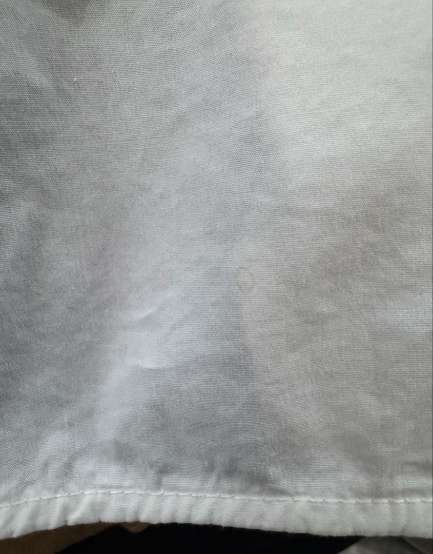 ENFOLD ドッキングニットシャツ プルオーバー ネイビー/ホワイト 38