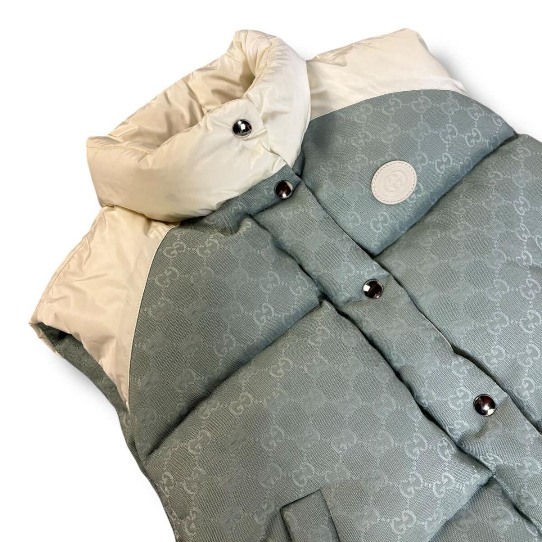 【美品】GUCCI GGスプリーム ダウンベスト 40サイズ イタリア製 希少品