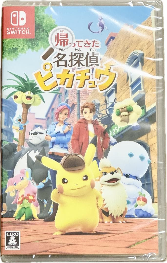 【未開封】名探偵ピカチュウ プロモ 098/SV-P ポケカ スイッチソフト付き