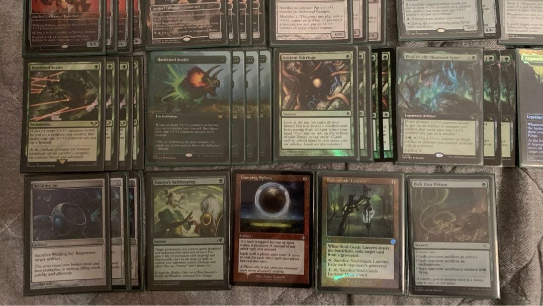 MTG 鱗親和 フルfoil デッキパーツ