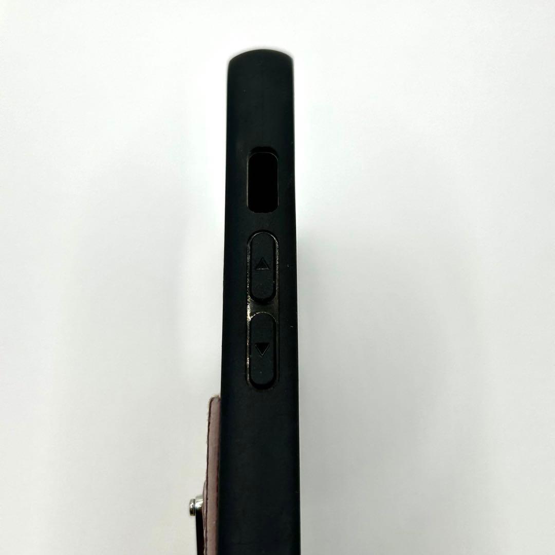 美品　PRADA iPhoneケース　14 ピンク　三角ロゴ　サフィアーノレザー