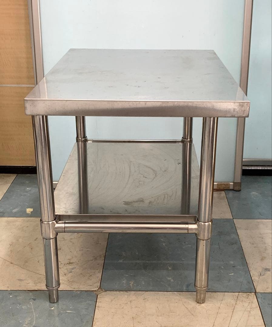 業務用ステンレス作業台 調理台 高さ590㎜×幅750㎜×奥行530㎜