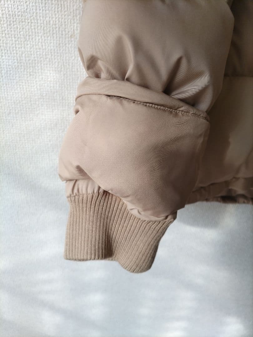 SLobe IENA フード付きベージュダウンジャケット 　サイズ40