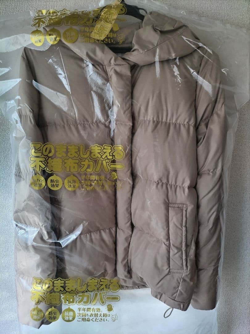 SLobe IENA フード付きベージュダウンジャケット 　サイズ40