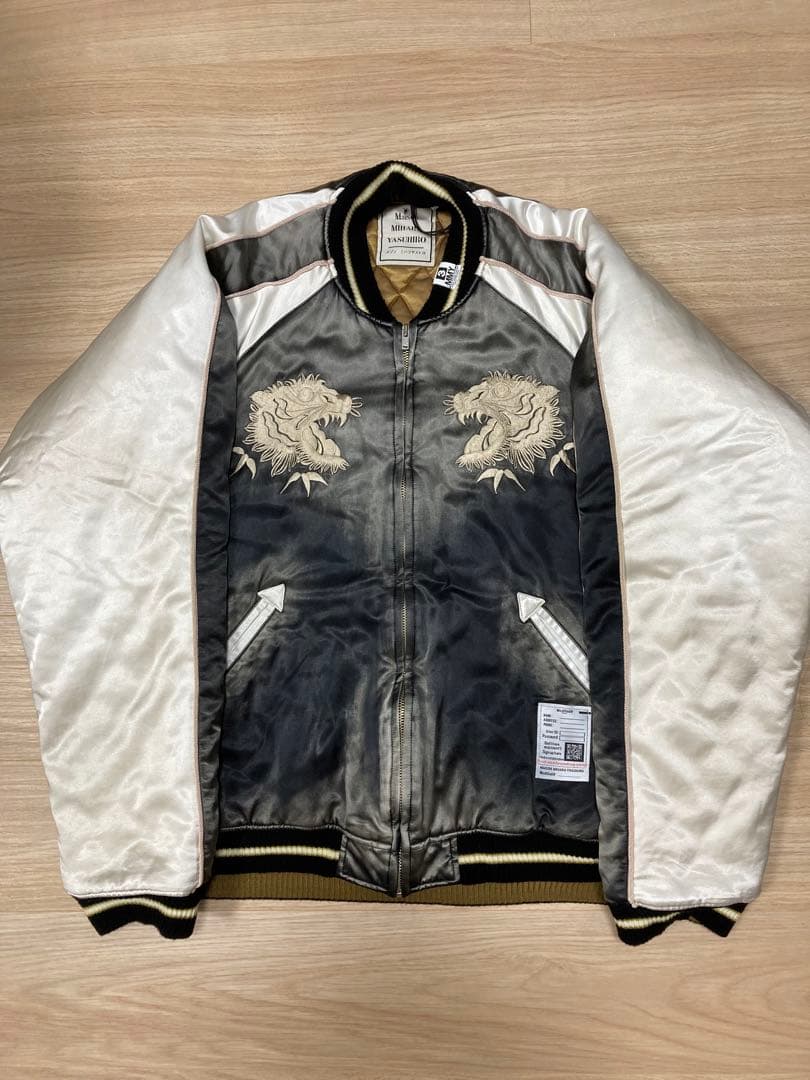 【新品】24AWメゾンミハラヤスヒロ フェードスカジャン 黒 46 日本製