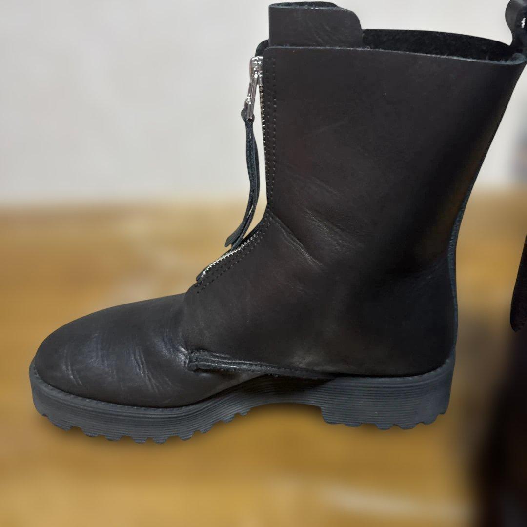 靴 argue.atelier ZIP BOOTS(SMOOTH LETHER)