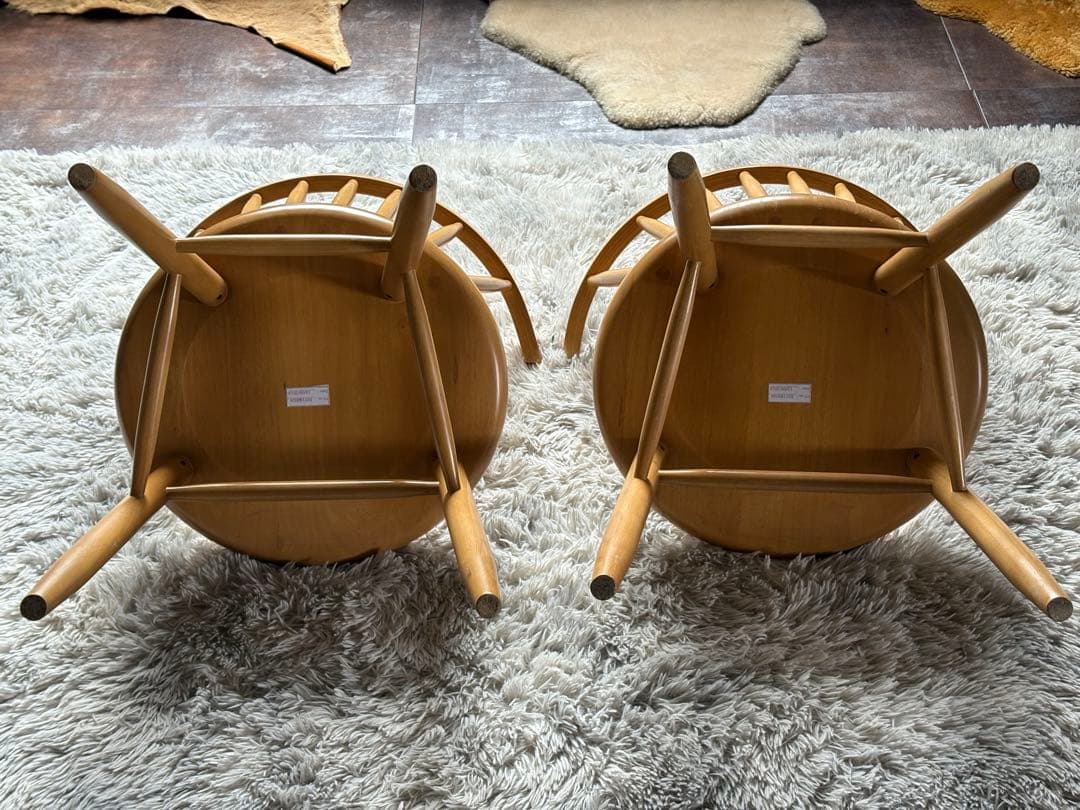 ①cherry 桜屋工業　ウィンザーチェア　アームチェア　オークレイチェア　YZ