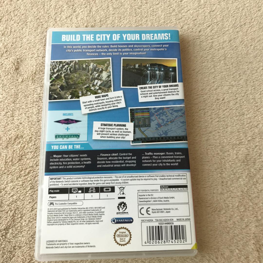 【輸入版】CITIES SKYLINES NINTENDO Swich