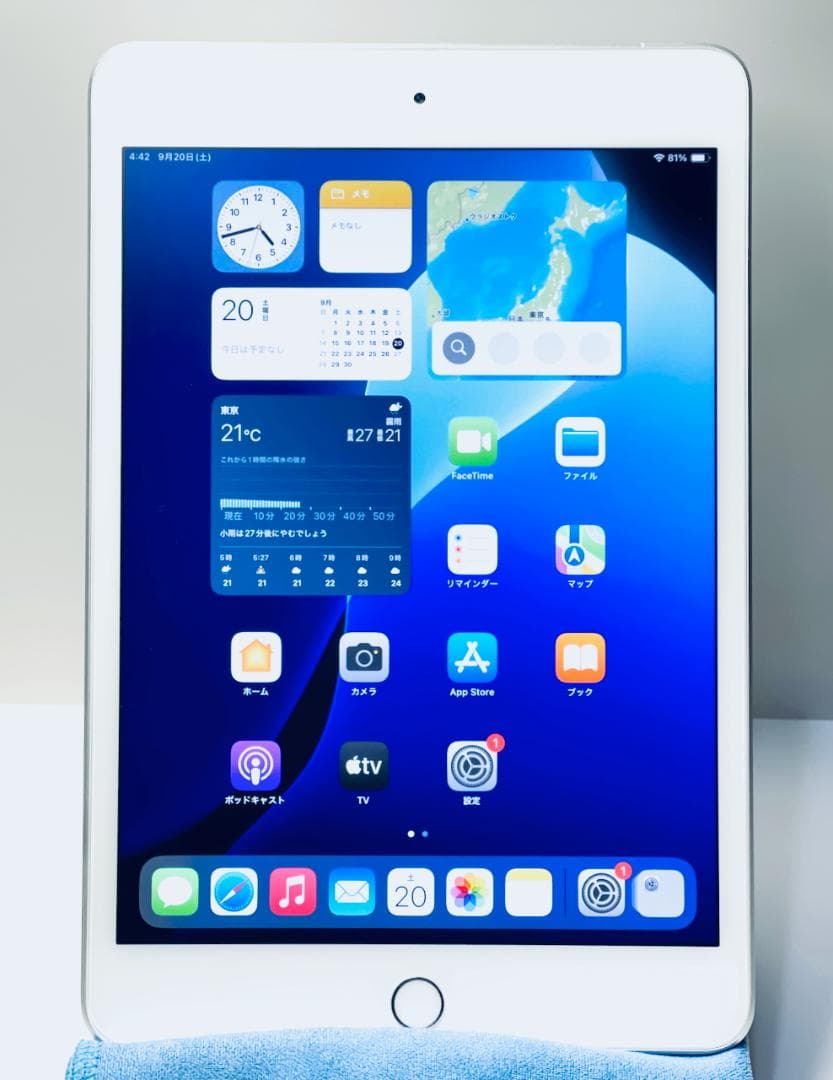 iPad mini 第5世代 Cellular 256GB シルバー 97%