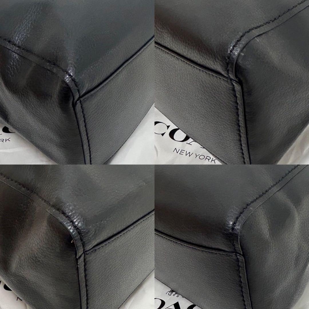 【極美品】コーチ ダービー トートバック ビジネスバッグ レザー A4可 黒