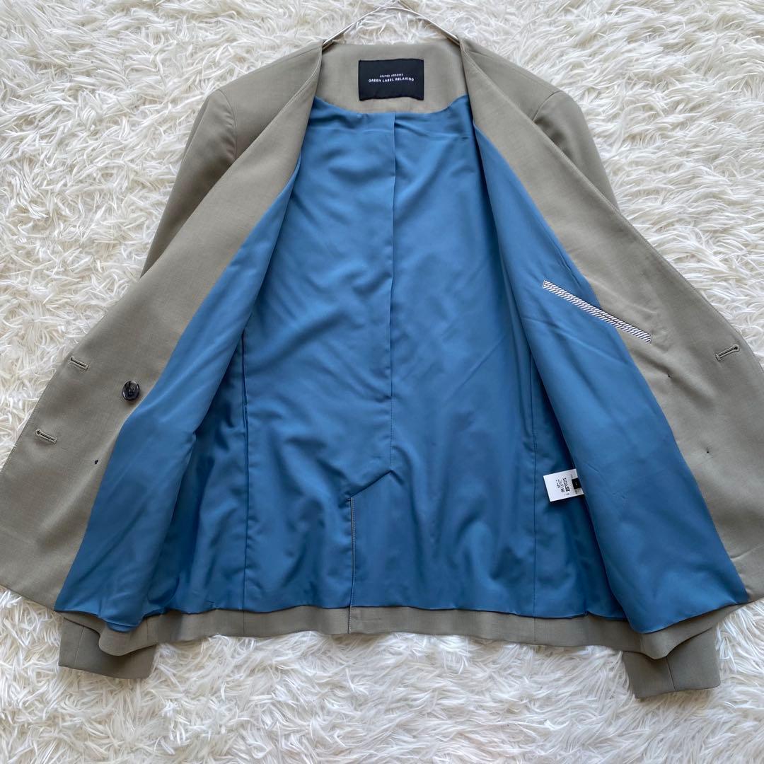 グリーンレーベルリラクシング ノーカラー セットアップ パンツスーツ M