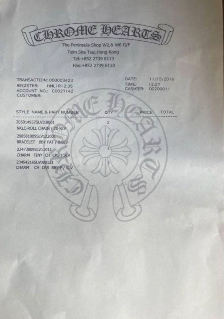 クロムハーツ ベビーファット