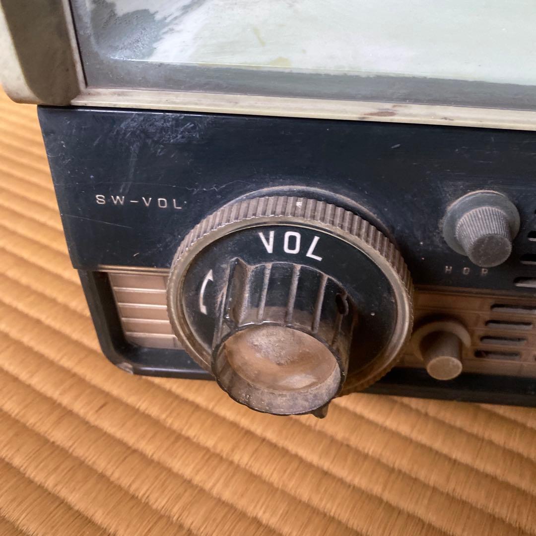 白黒テレビ　昭和レトロ　アンティーク　ナショナル　ディスプレイ用に！