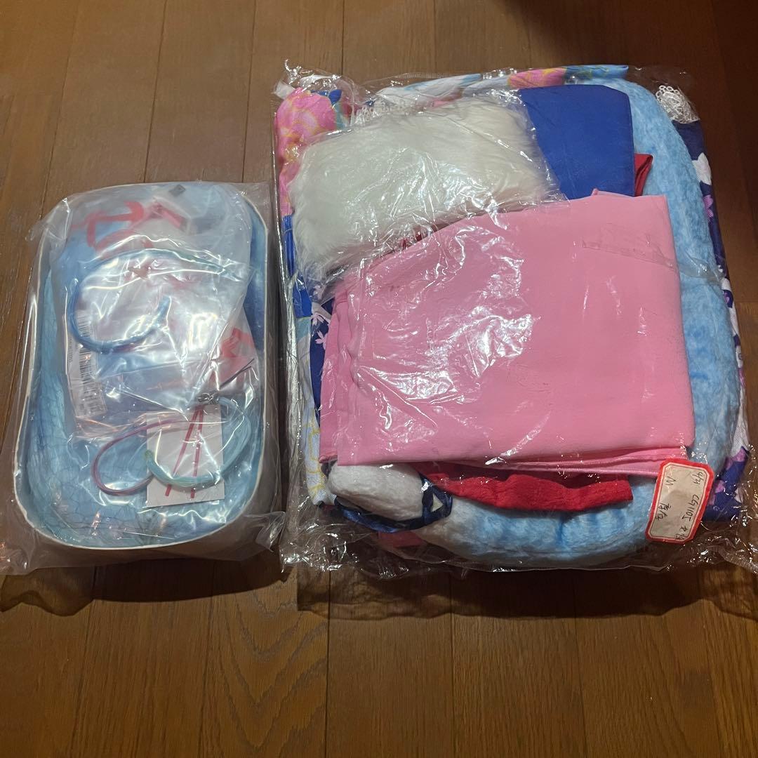 ホロライブ　雪花ラミィ　お正月衣装　コスプレ衣装　ウィッグ