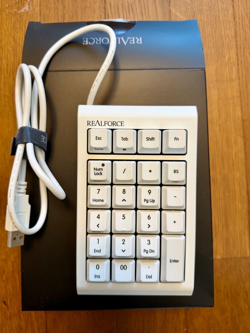 REALFORCE RT1 テンキー ホワイト　T1UX21