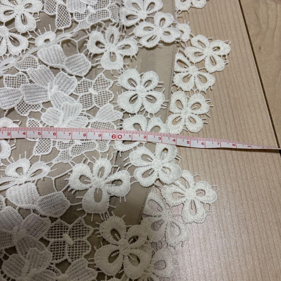 名作！BEARDSLEY 裾レース　フラワー　花　ニット　カットソー