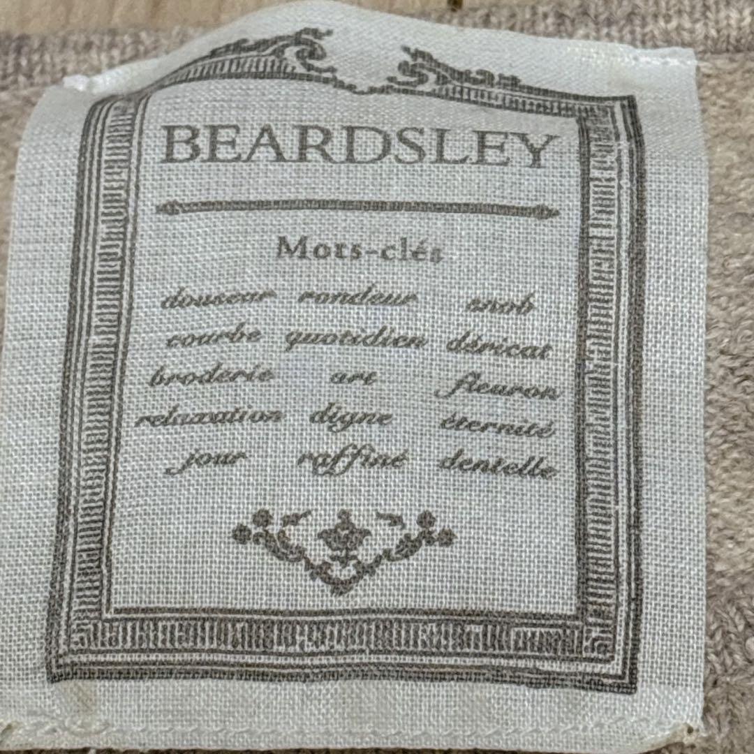 名作！BEARDSLEY 裾レース　フラワー　花　ニット　カットソー