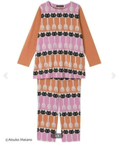 新品タグ付き マタノアツコ パジャマ ルームウェア スプーン L
