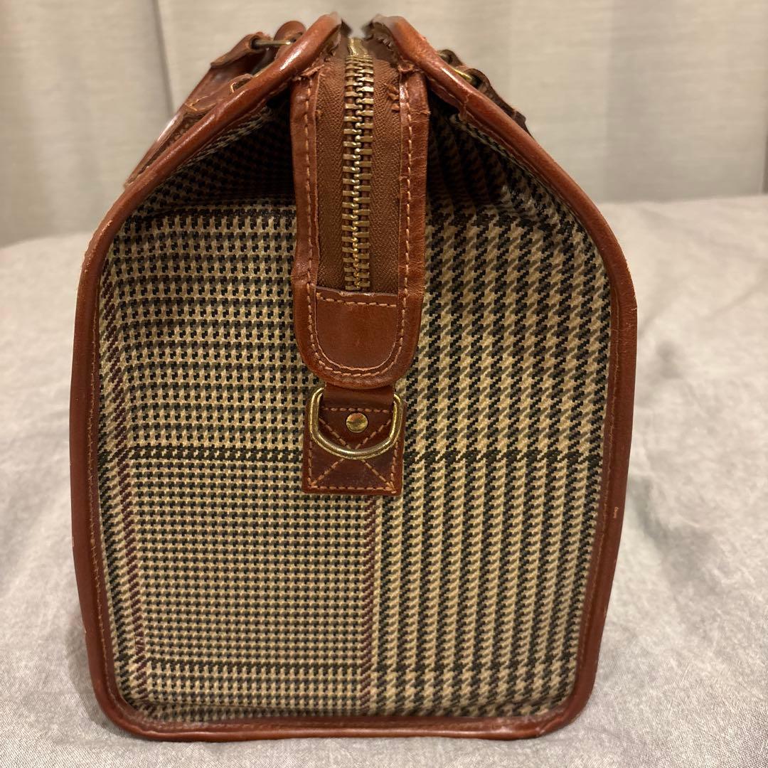 POLO チェック柄 ボストンバッグ