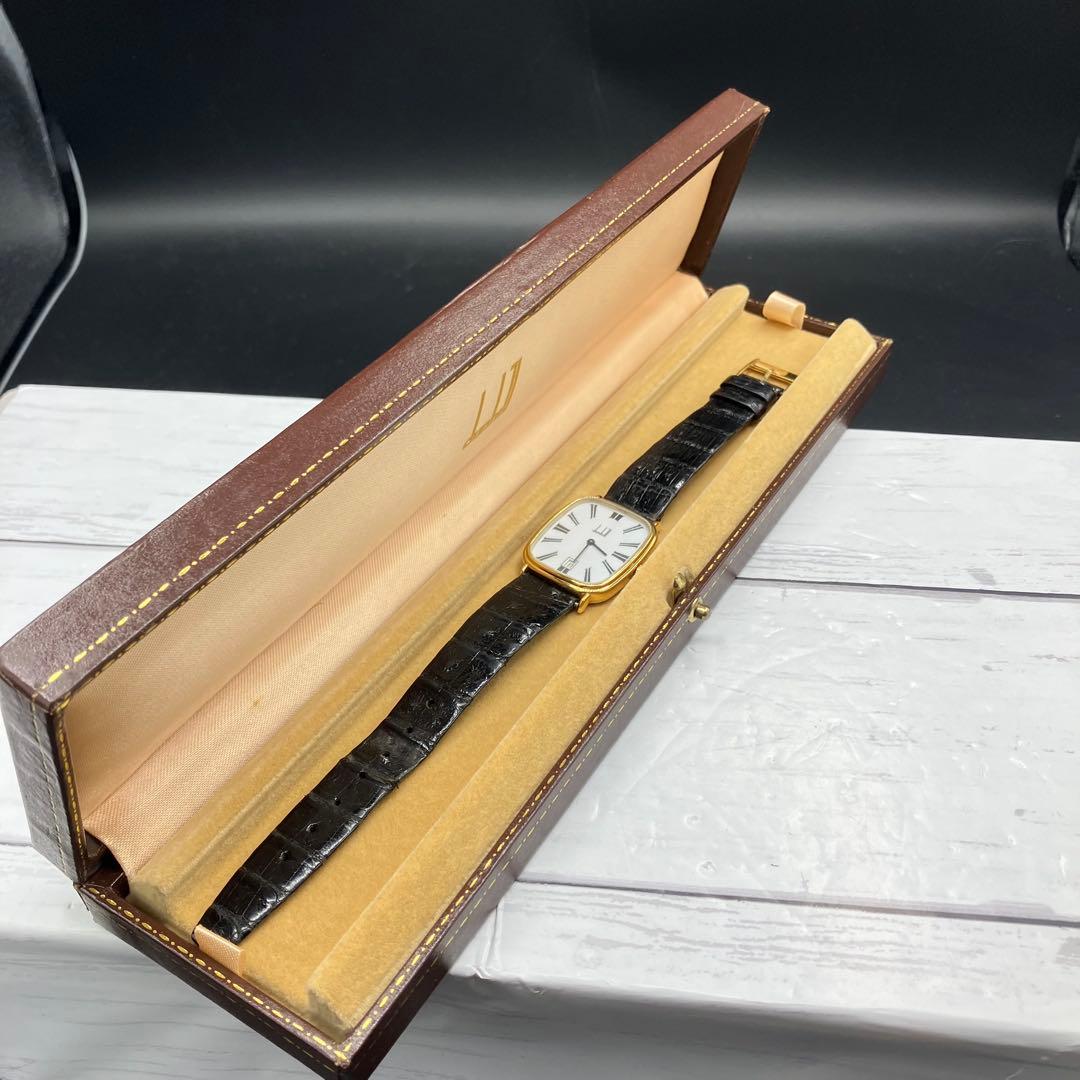 dunhill ダンヒル レクタンギュラー ローマンインデックス ホワイト