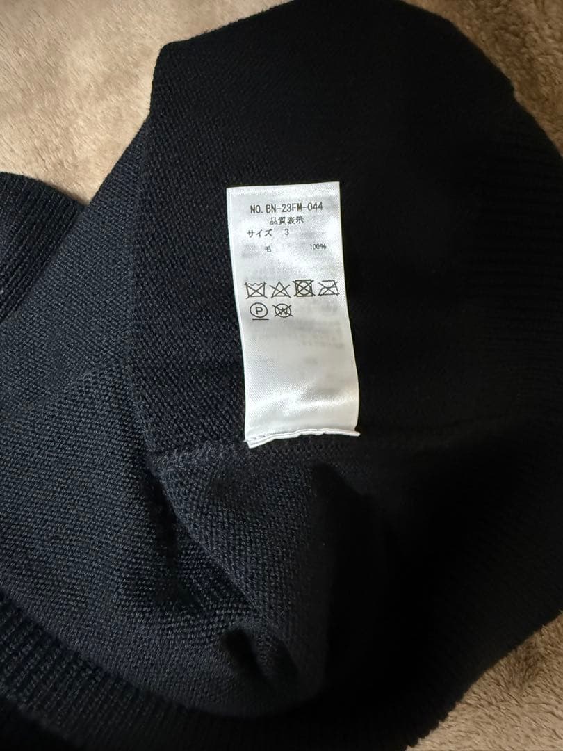 トップス BATONER SIGNATURE AGING WOOL TURTLE