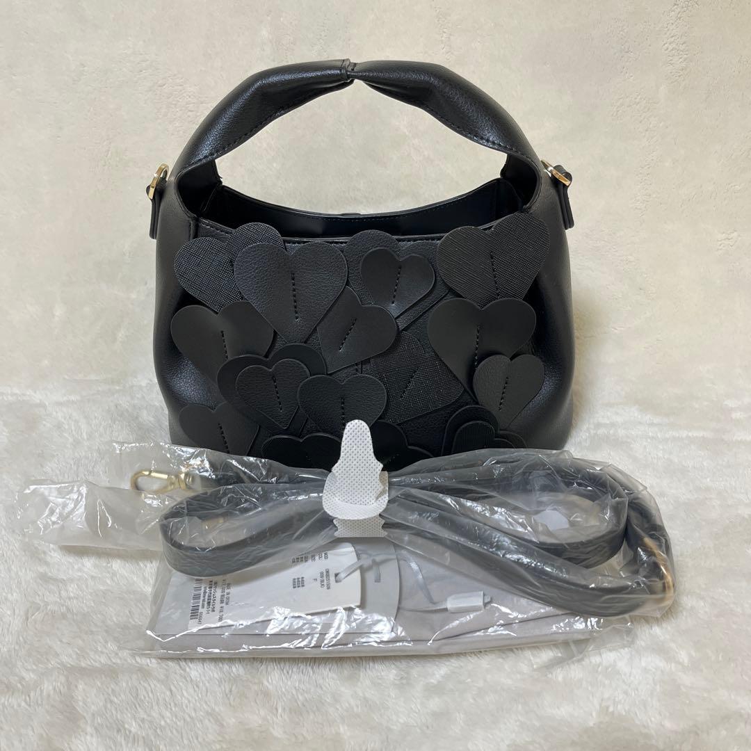 セルフォード Lots of hearts bag ハートバッグ　ブラック