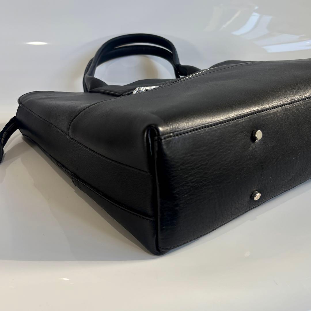 新品未使用 aniary アニアリ レザー トートバッグ A4収納 ブラック