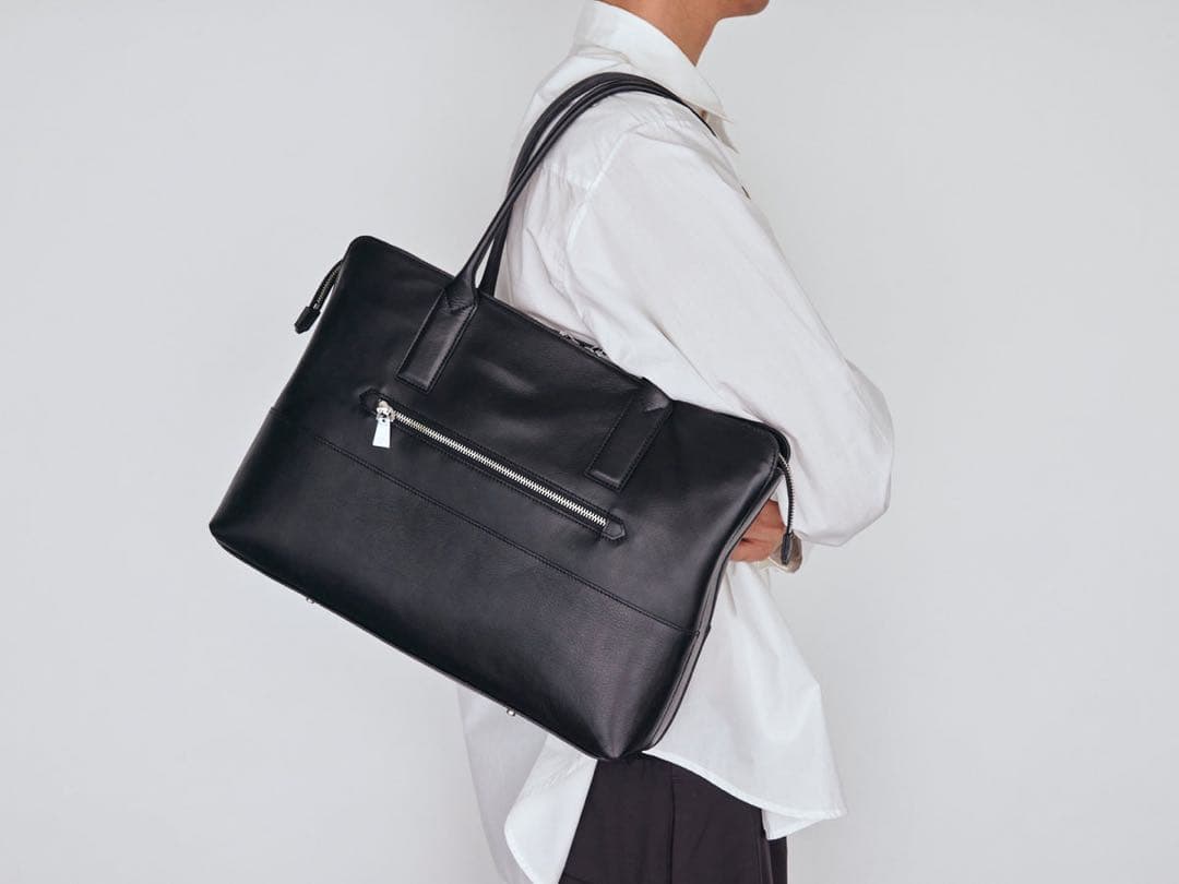 新品未使用 aniary アニアリ レザー トートバッグ A4収納 ブラック