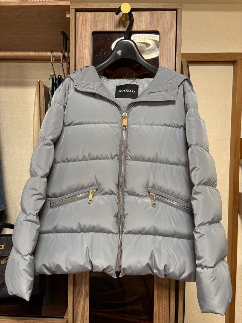 超美品MAX&Co. ダウンジャケット ライトブルーM