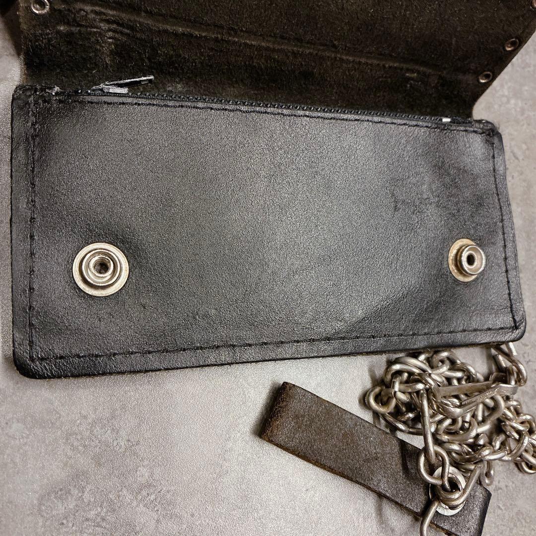 希少 Harley-Davidson レザーウォレット チェーン付き