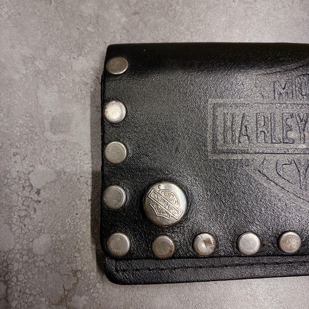 希少 Harley-Davidson レザーウォレット チェーン付き