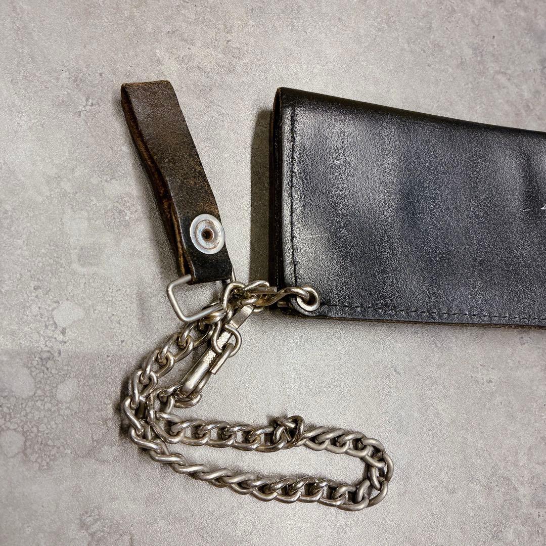 希少 Harley-Davidson レザーウォレット チェーン付き