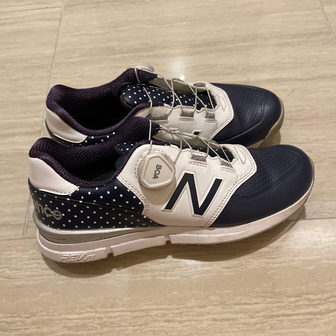 New Balance ゴルフシューズ ネイビー　￼BOAダイヤル 24センチ