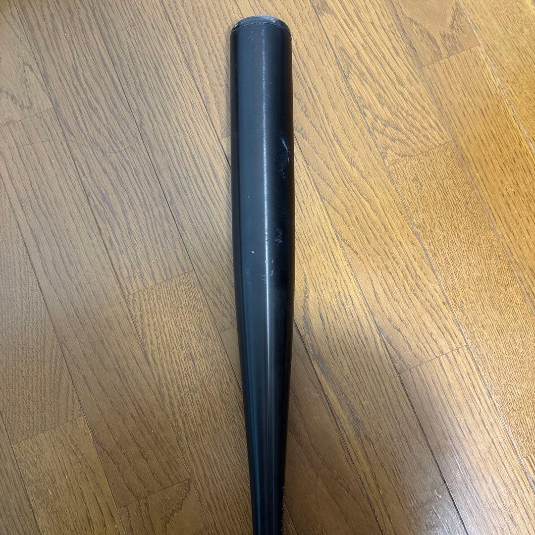 ZETT 硬式バット 黒色 赤グリップ 84cm