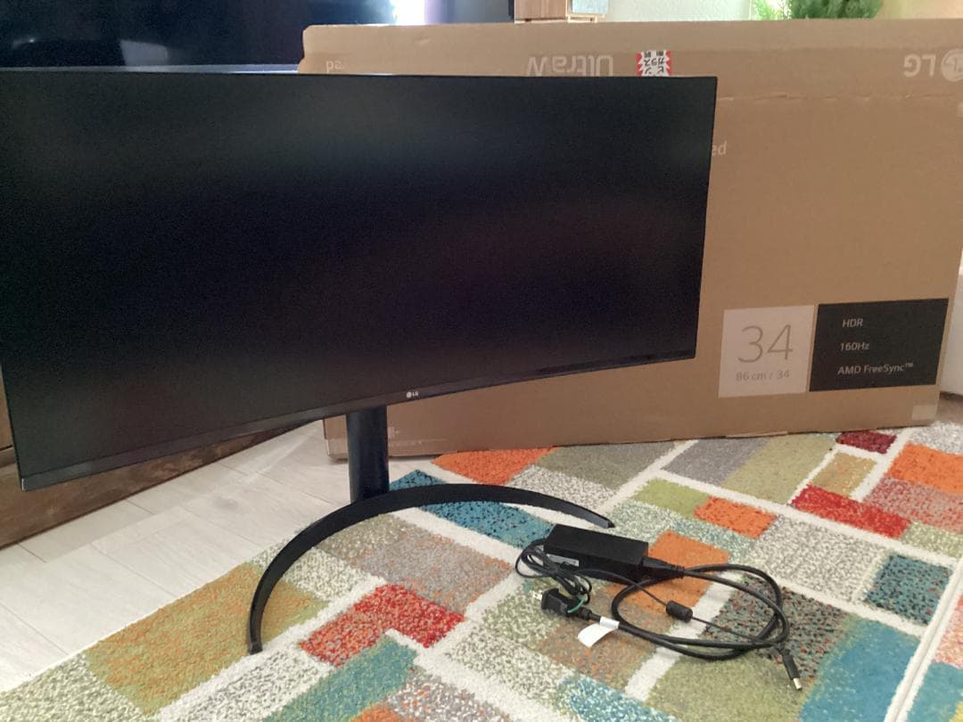 ★良品/34WP65C/34インチ/曲面型ウルトラワイドモニター/付属品完備