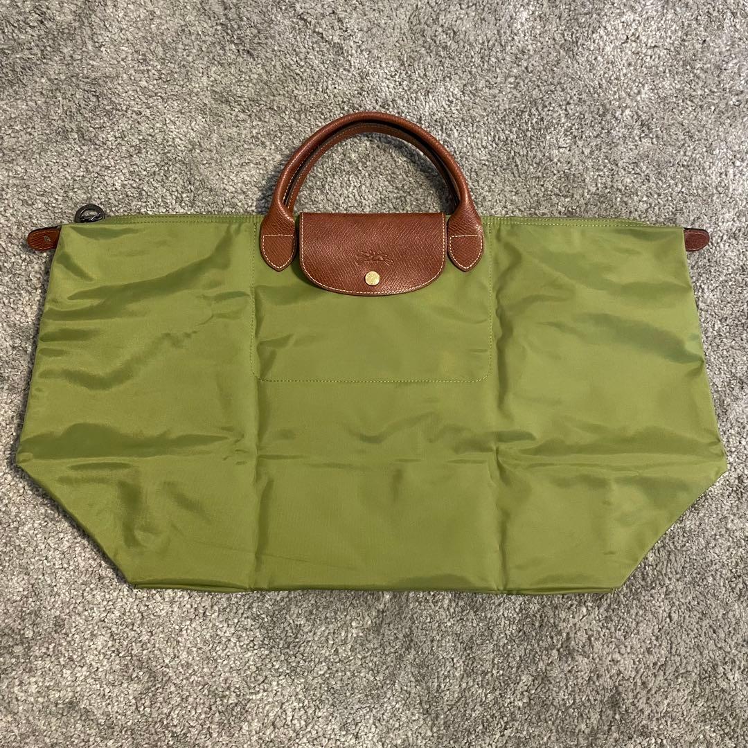 美品＜ロンシャン＞ルプリアージュ トート XL 大容量 トラベルバッグ