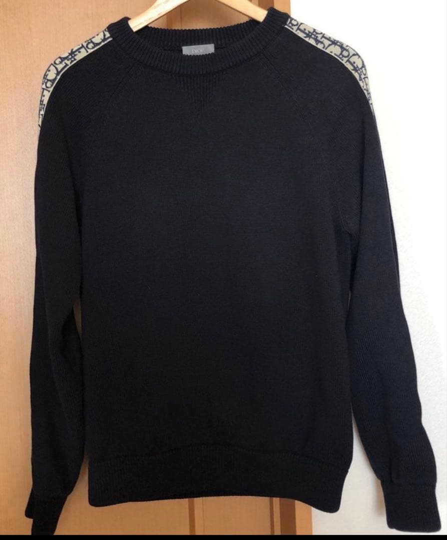 DIOR ディオール　オブリークコットンジャージー オブリーク柄　ニット　M