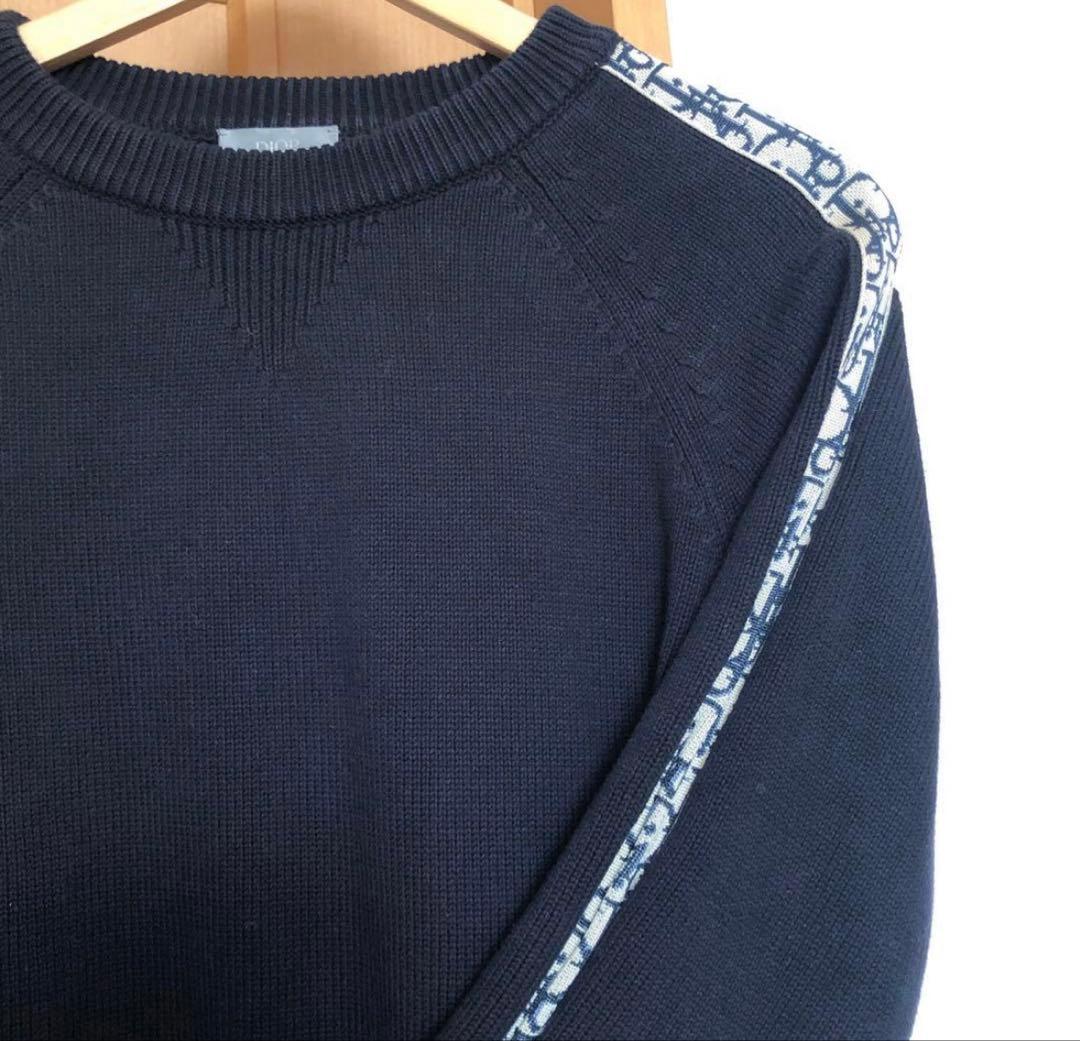 DIOR ディオール　オブリークコットンジャージー オブリーク柄　ニット　M