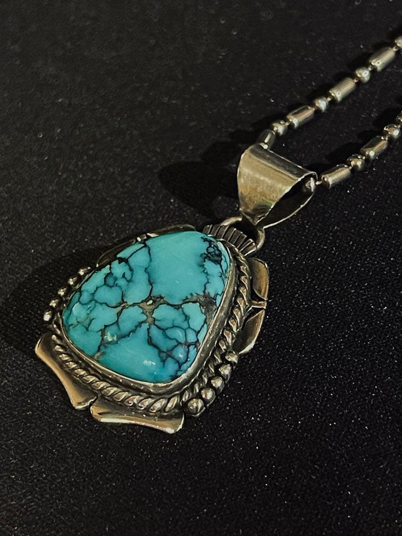 【希少・ヴィンテージ】【ナバホ族】ベニー レーション　ターコイズ　ペンダント