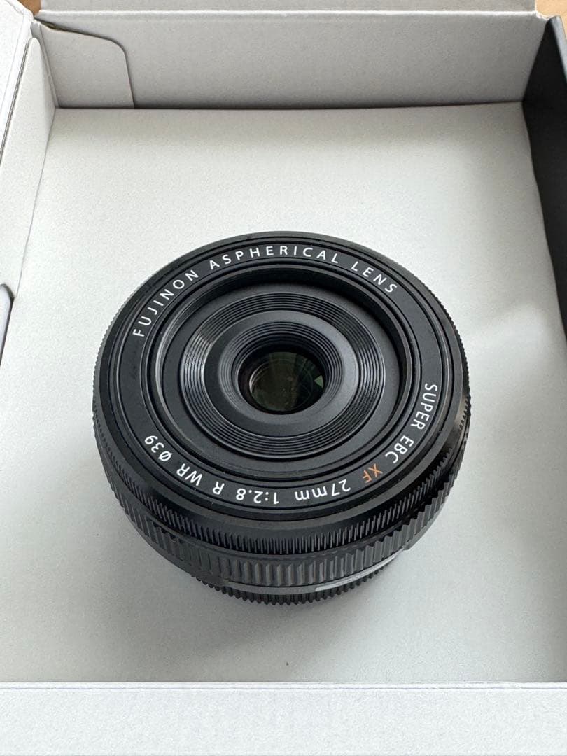 FUJIFILM XF27mmF2.8 レンズ【2024年8月新品購入】