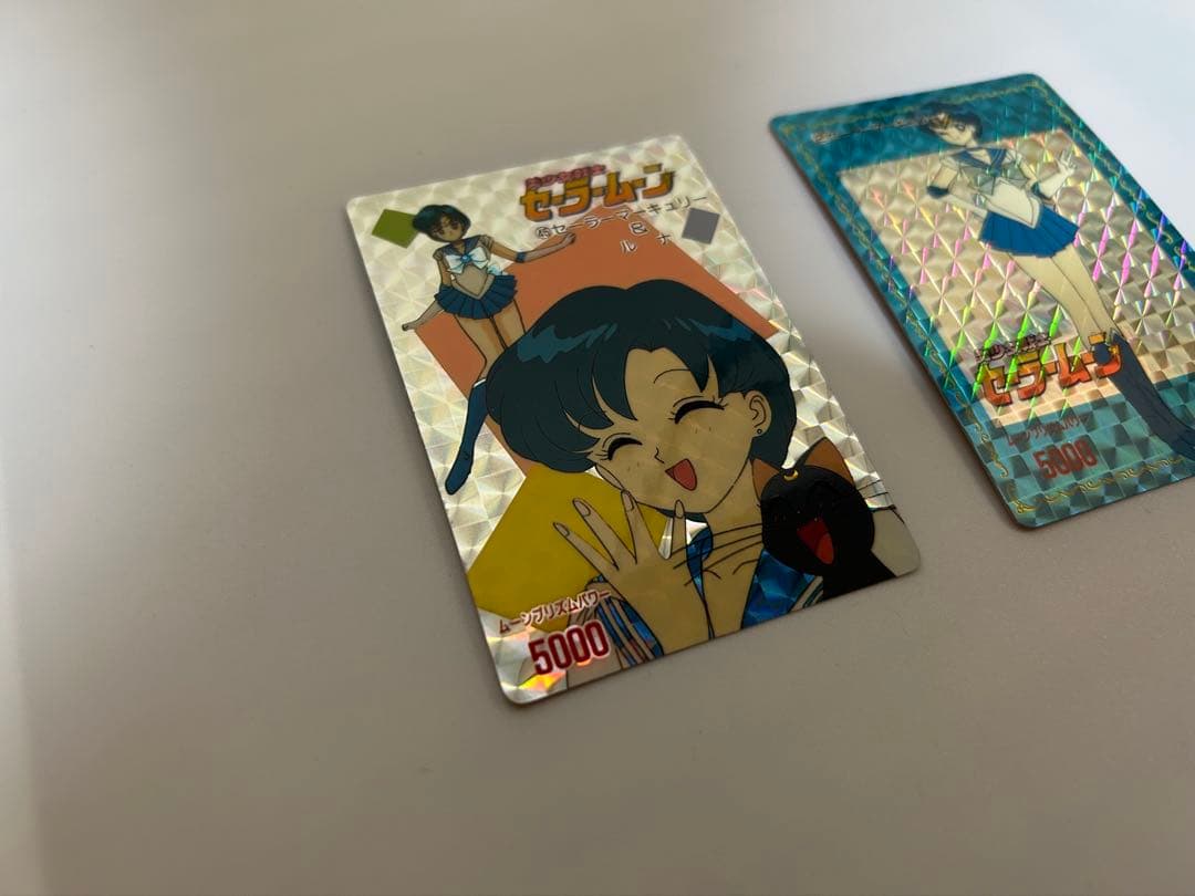 美品2枚セーラームーン キラカードセーラーマーキュリー 当時物アマダ PPカード