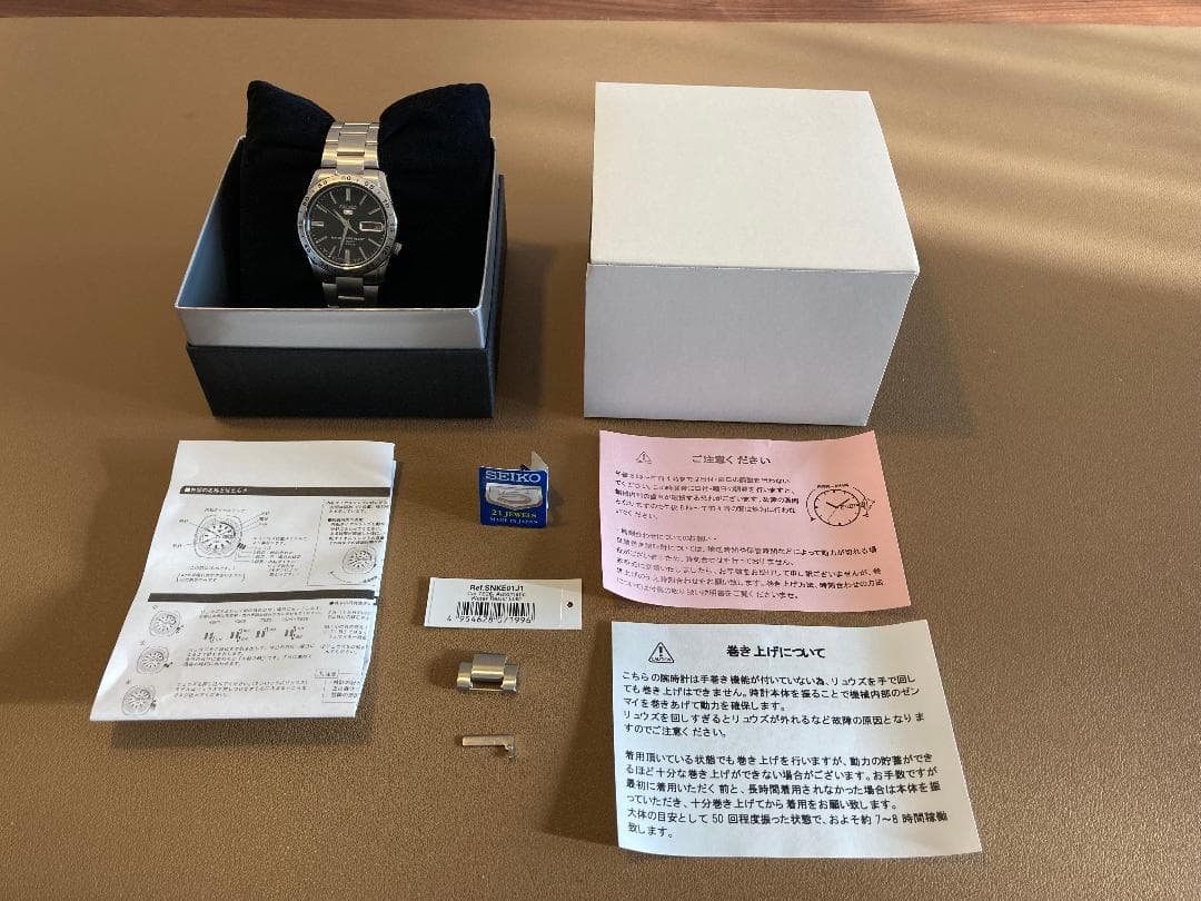SEIKO5 セイコー5 自動巻き時計 海外モデル SNKE01J1(日本製)