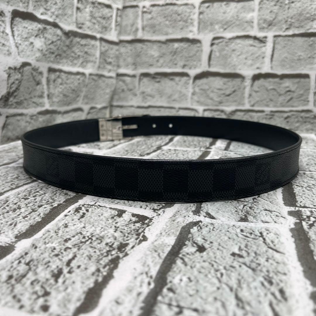 美品/付属付き ルイヴィトン ベルト ダミエグラフィット シアトル 85サイズ