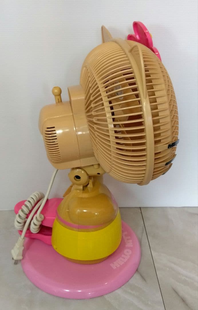 希少品　ハローキティ 日焼けキティ ガングロキティ 2way 扇風機