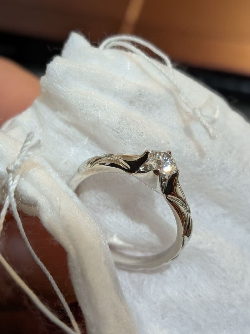 1*！様 シャネルGIA鑑定書付ダイヤモンドプラチナリング結婚指輪CHANEL婚