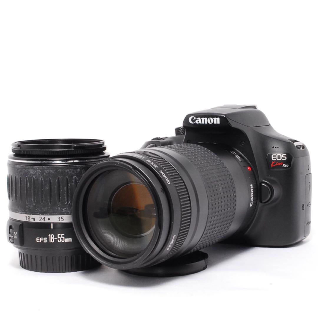 ◆バッグ付き◆一眼レフカメラ◆Canon Kiss X80◆WiFi転送機能◆