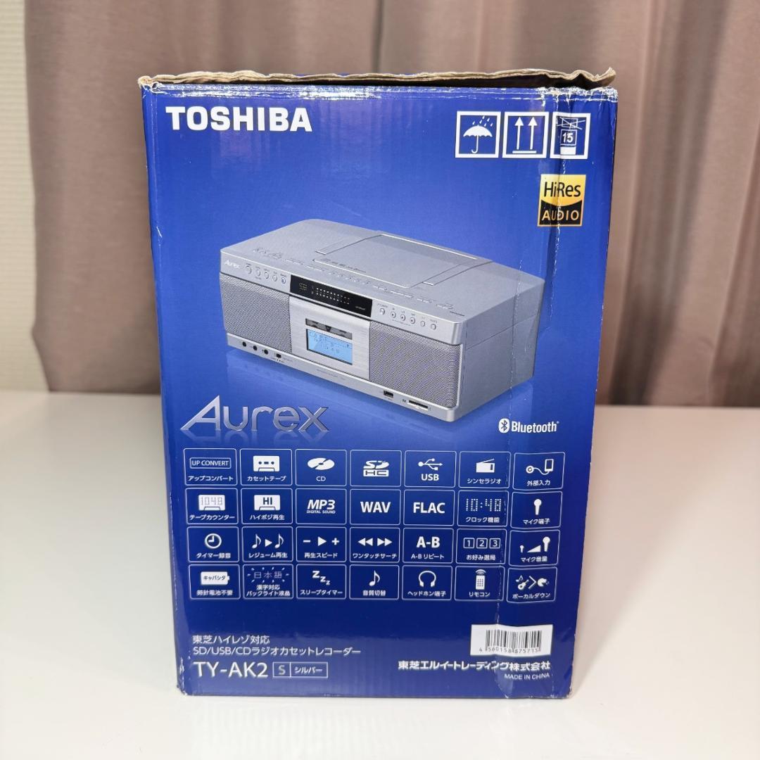 【未使用に近い】TOSHIBA CDラジカセ Aurex TY-AK2