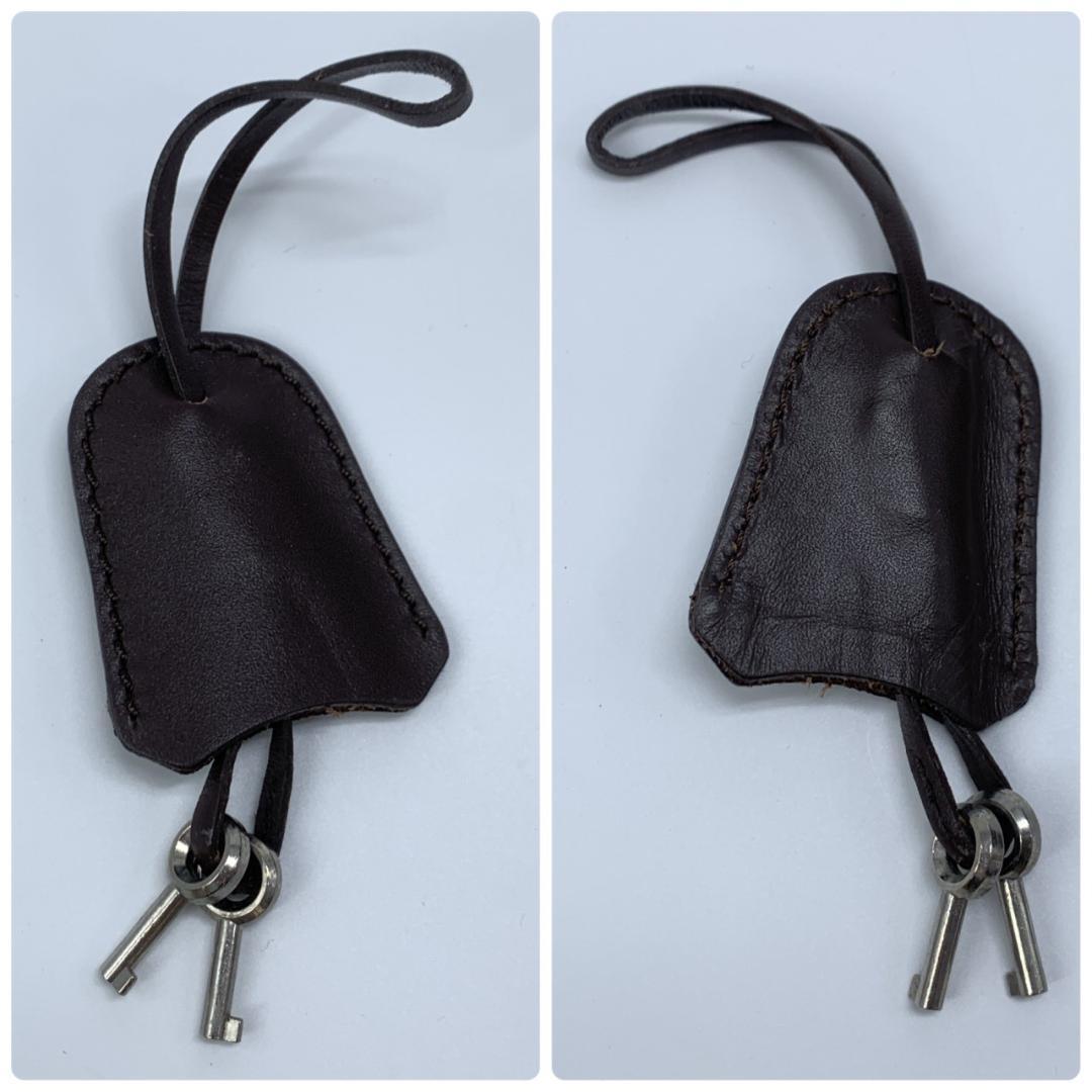 ダンヒル 鍵付き ハンド トート ビジネスバッグ ブリーフケース 本革 茶