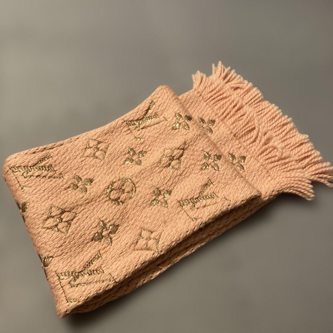 LOUIS VUITTON ルイヴィトン マフラー ピンク