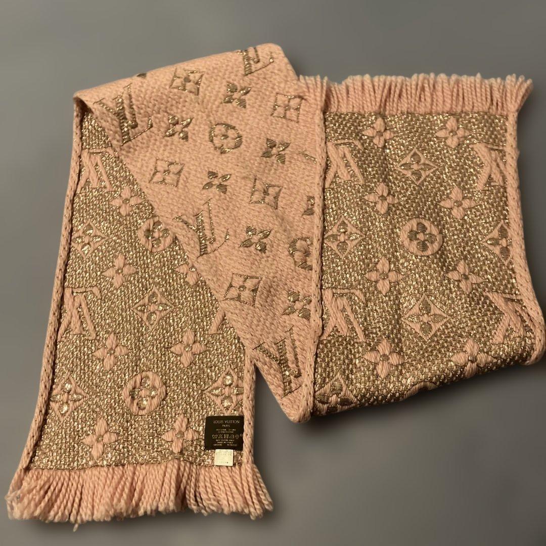 LOUIS VUITTON ルイヴィトン マフラー ピンク
